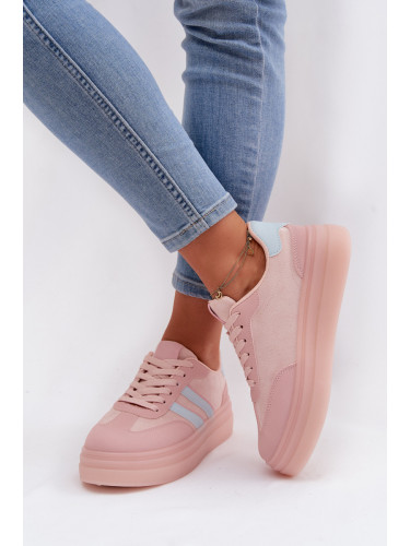 Дамски кецове на платформа Boto розови