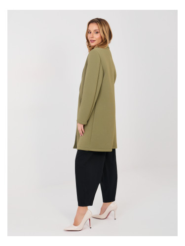 Дамско палто в цвят каки