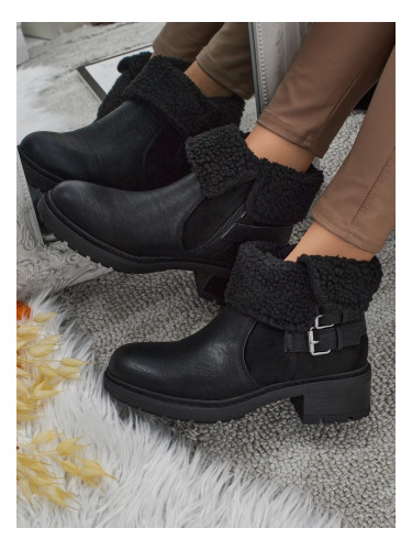 Дамски боти до глезена с козина