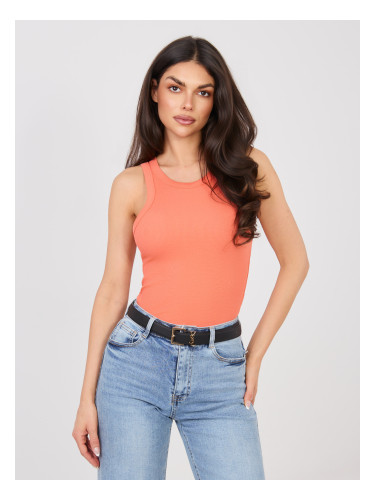 Оранжев топ без ръкави