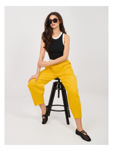 Къс черен памучен топ