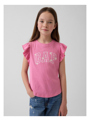 Тениска GAP за момичета с лого