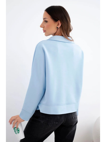 Елегантен вискозен суитшърт с яка