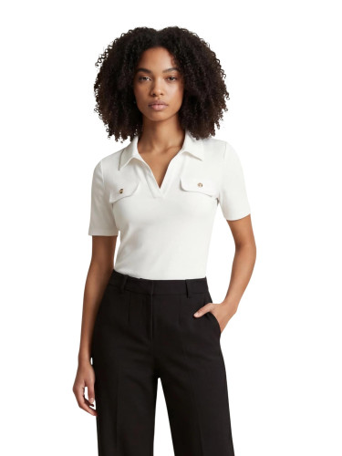 Бяла поло тениска Morgan De Toi