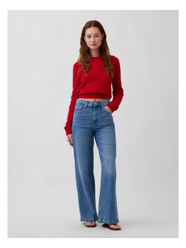 Дамски дънки GAP с висока талия и широки крачоли