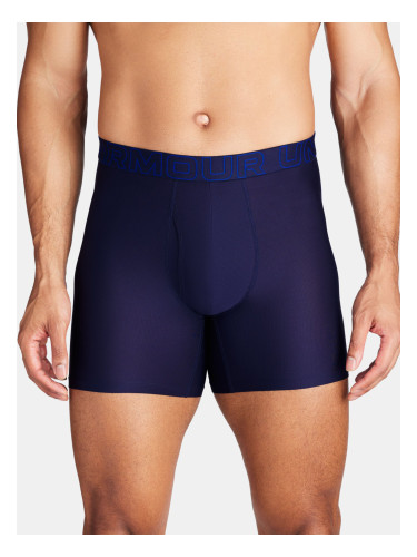 Set of three men's boxer shorts in blue and gray Under Armour UA Perf Tech Mesh 6in