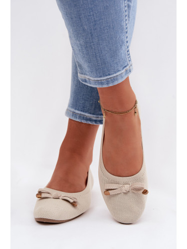 Boto Балеринки с панделка Бежови Amelivra