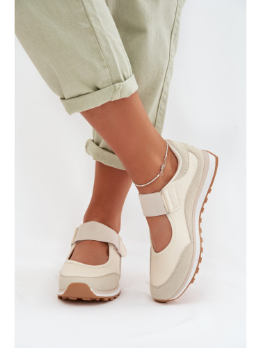 EVENTO Дамски спортни маратонки без връзки, бежови, Aveliette