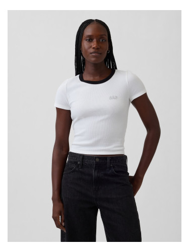 Тениска с оребрено лого на GAP