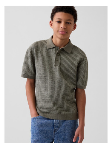 Детски плетен поло пуловер GAP