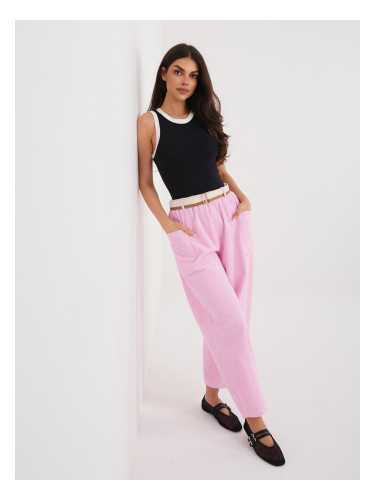 Пастелно розови 7/8 панталони