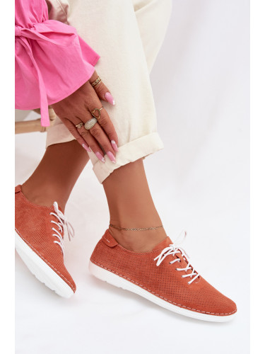 Дамски велурени мокасини S. Barski