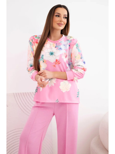 Дамски комплект от две части с флорални мотиви Kesi