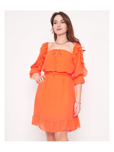 Оранжева испанска рокля Resti