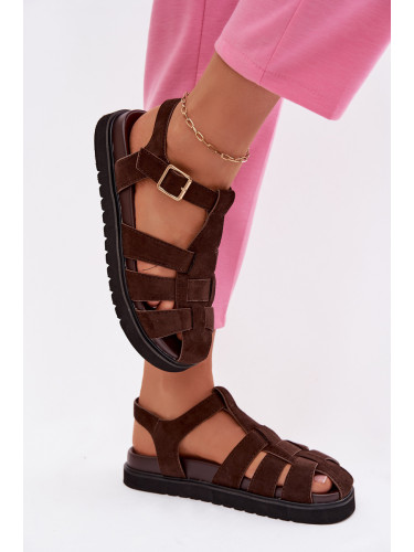 Дамски римски сандали с платформа