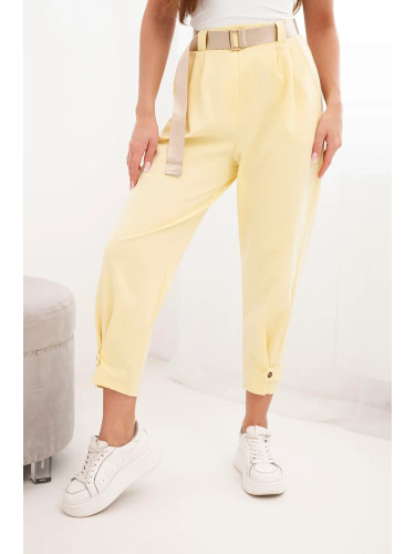 Жълти летни панталони Kesi Włoski Summer Punto