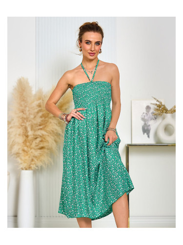 Дамска миди рокля Resti с флорален принт