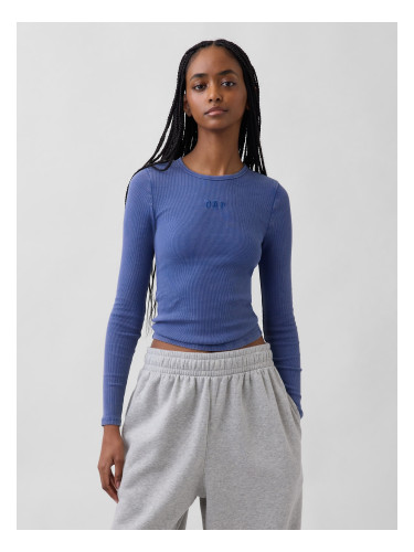 Тениска с оребрено лого на GAP