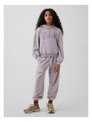 Детски спортни панталони GAP VintageSoft - за момичета