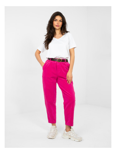 Панталон в цвят фуксия с колан
