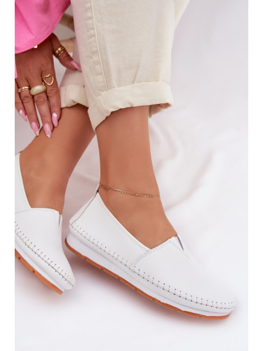 S. BARSKI Дамски кожени мокасини