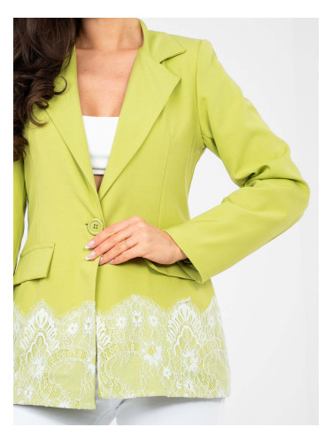 Дамско сако в лайм