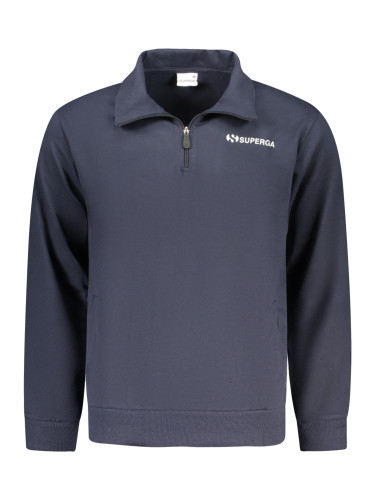 Мъжки син суитшърт с цип SUPERGA
