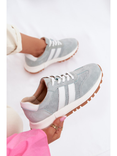 Дамски маратонки EVENTO от естествен велур