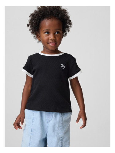 Детска тениска с оребрена плетка GAP