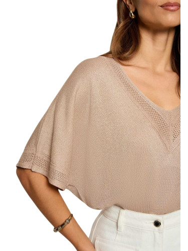 Дамска тениска с V-образно деколте Morgan De Toi