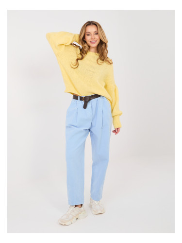 Светлосини панталони с колан