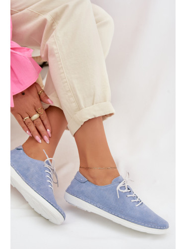 S. BARSKI Дамски мокасини от естествен велур