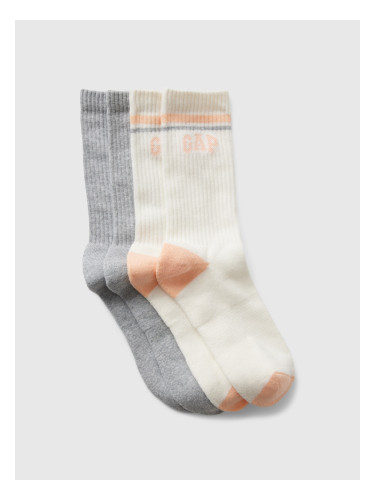 Чорапи GAP с лого, 2 чифта - дамски