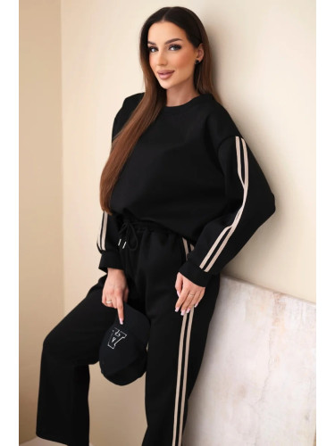 Дамски комплект с странични райета