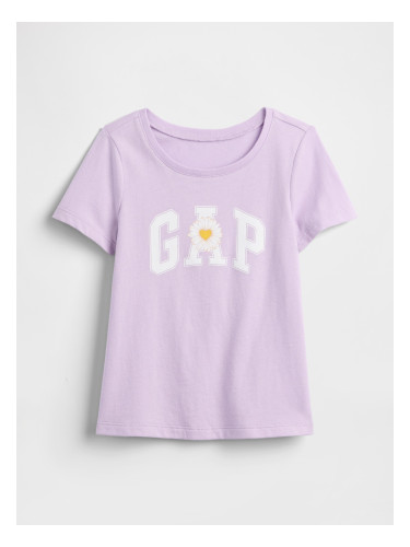 Детска тениска GAP с лого - за момичета