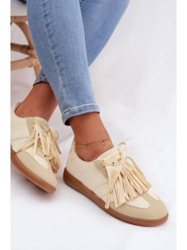 Дамски маратонки с пискюли Dorivelle жълти