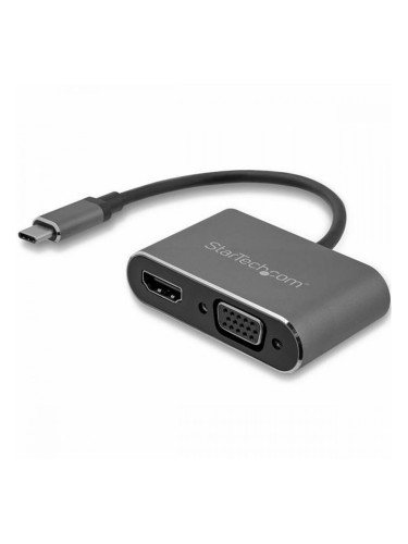 Адаптер за USB C към VGA/HDMI Startech CDP2HDVGA            Черен