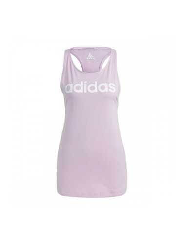 Дамски Топ Тениски Adidas Essentials Logo Лавандула - XS