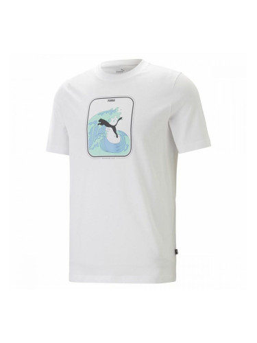 Тениска Puma Graphics Wave Бял Мъже - S