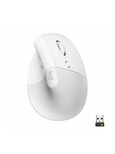Мишка Logitech Lift Бял Ергономичен 4000 dpi