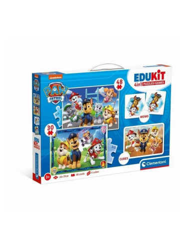 Комплект от 4 Пъзела The Paw Patrol Clementoni Edukit