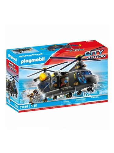 Комплект играчки Playmobil Police Plane City Action Пластмаса