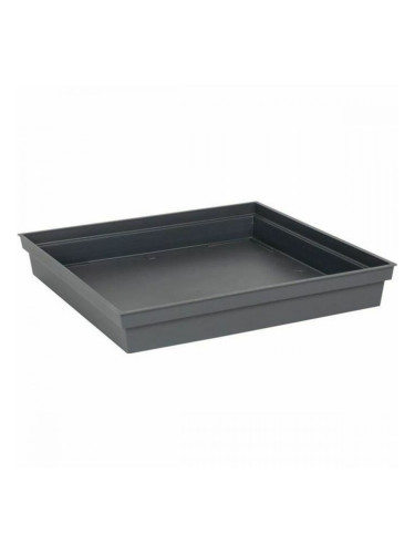 Чинийка за Саксия EDA Tuscany Квадратек Антрацит 40 x 40 x 5,9 cm
