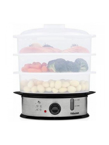 Електрически Уред за Готвене на Пара Tristar VS-3914 12 L 1200W Бял Пластмаса 1200 W