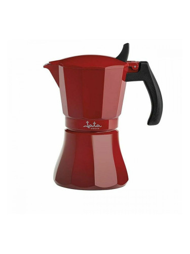 Италианска Кафеварка JATA Cafetera de inducción roja vulcano HCAF2009 Червен Алуминий