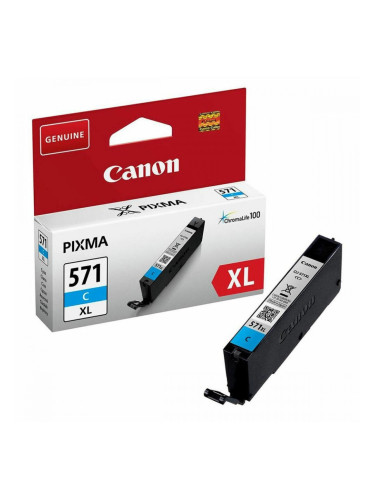 Оригиална касета за мастило Canon CLI-571XL Циан - Черен