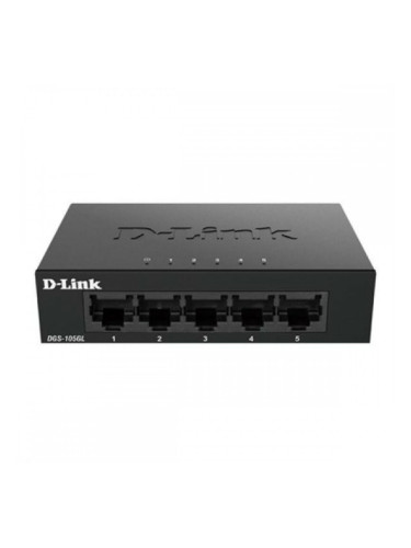 Ключ за десктоп D-Link DGS-105GL 5 p 10 / 100 / 1000 Mbps Черен