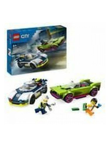 Playset Lego 60415 Police Car and Power Sport Car