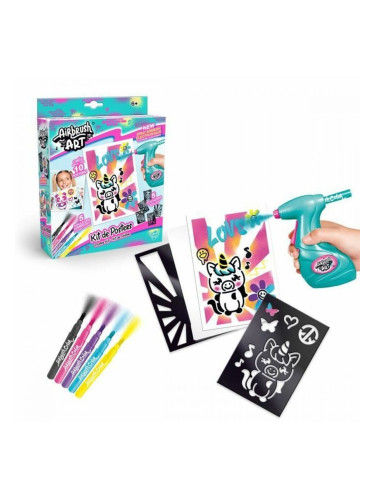 Занаятчийска игра Canal Toys Airbrush Art Poster Creation Бял