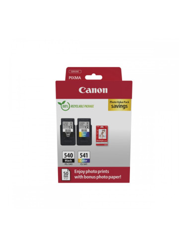 Оригиална касета за мастило Canon PG-540 Noir + CL-541 Couleur Многоцветен